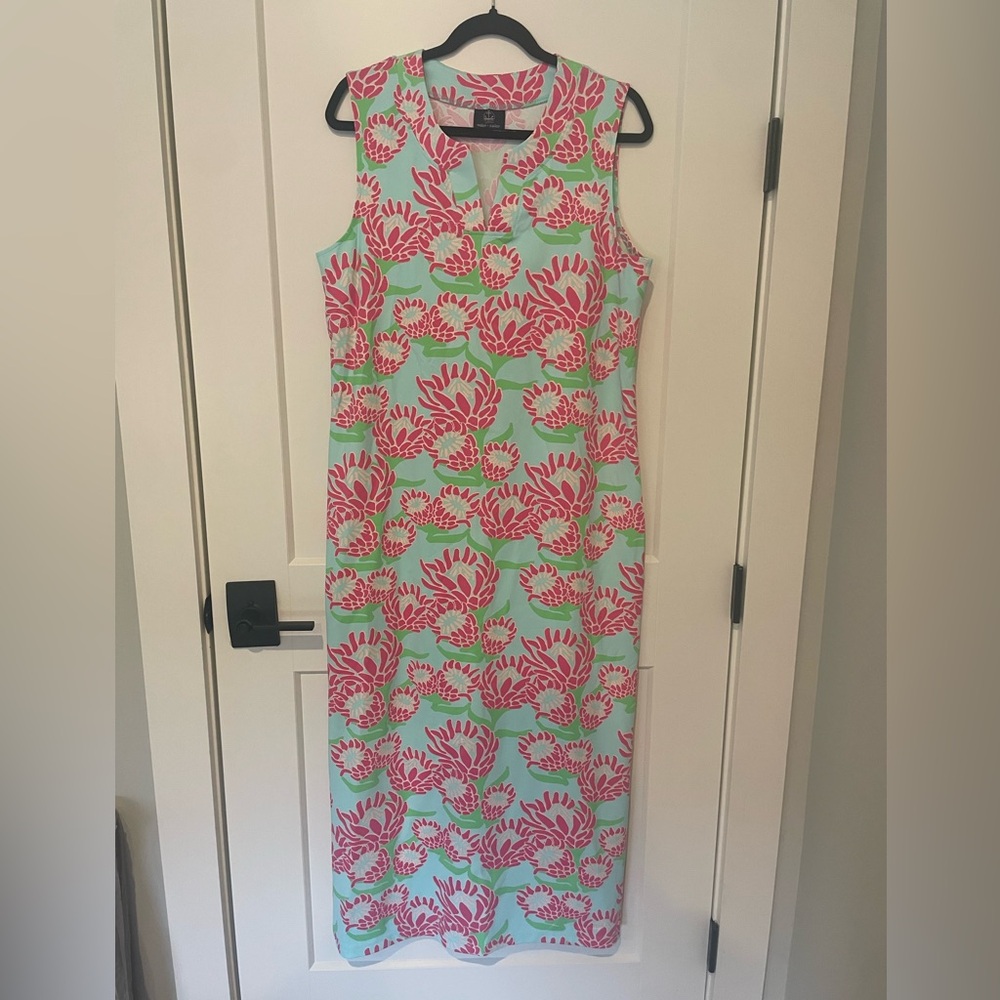 Sailor Sailor Lucille Maxi Dress Lotus Print UPF 50+ - Picture 2 of 8